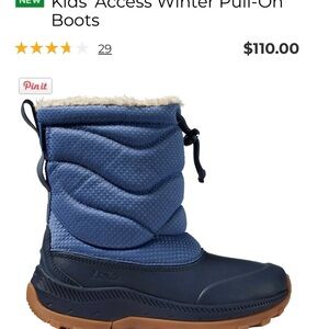 L.L. Bean Kids Blue Winter Pull-On Boots